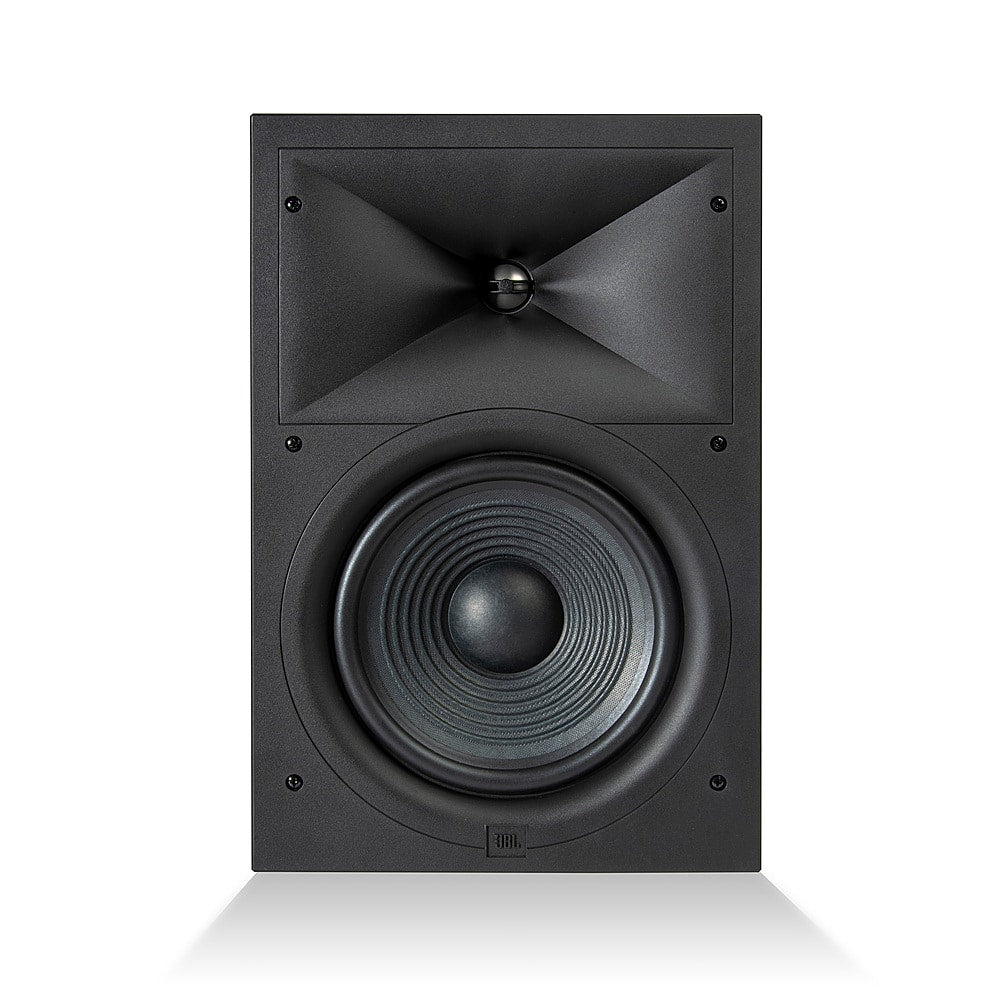 JBL - Stage In-Wall Loudspeaker with 1" Aluminum Dome Tweeter and 8" Polycellulose Cone Woofer - Black