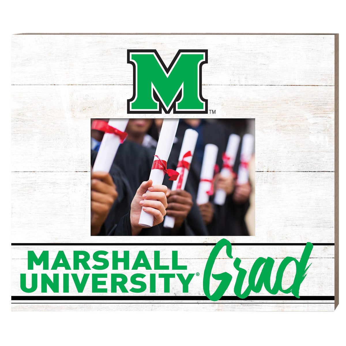 Jardine - Marshall Thundering Herd 11'' x 13'' Grad Picture Frame - White
