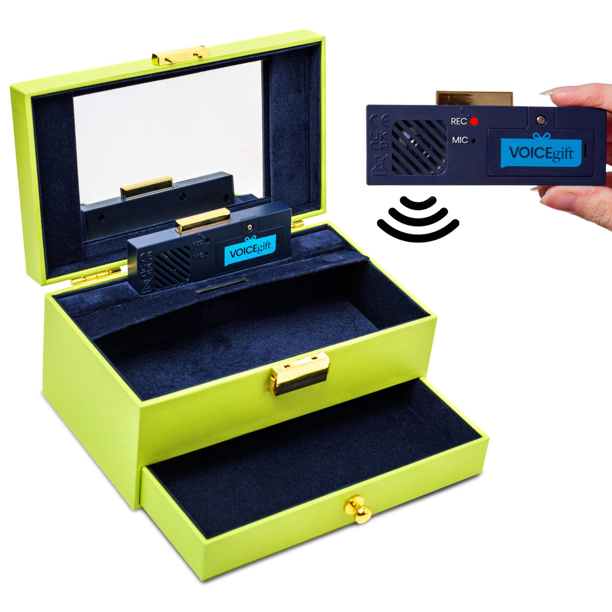 VoiceGift - Recordable Memory Box | Green - Lime Green