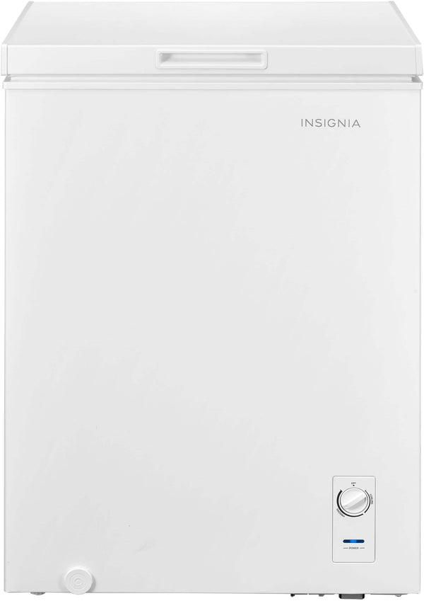 Insignia™ - 5 Cu. Ft. Garage-Ready Chest Freezer - White