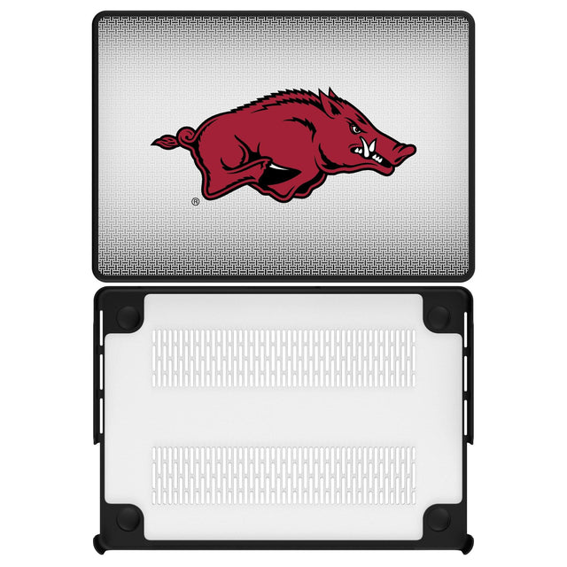 Front. Keyscaper - Arkansas Razorbacks Linen MacBook Case - Air 15 in - Multicolor.