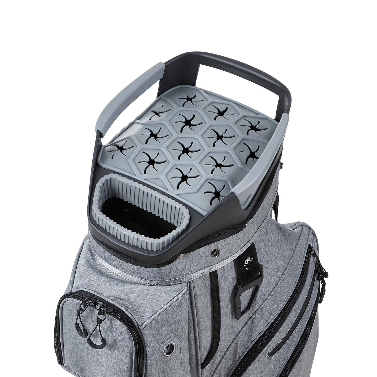 VEVOR - Golf Cart Bag, 15 Way Top Divider Organizer, Golf Club Bag with Full-length Divider, Rain Hood, Storage Pockets - Gray