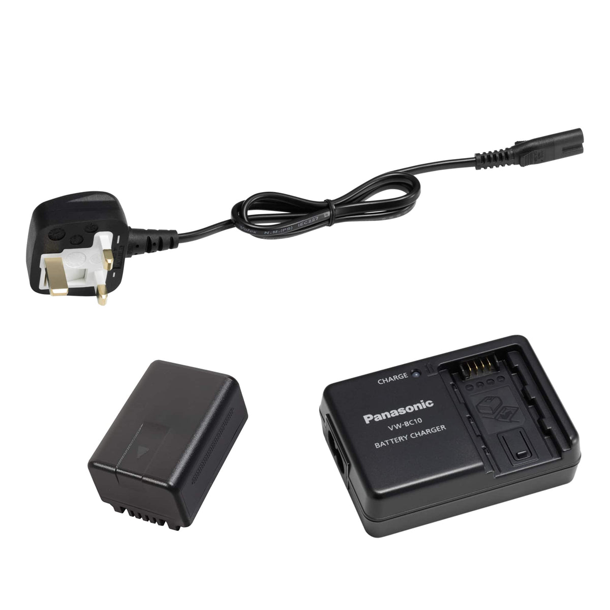Panasonic - Rechargeable Camcorder Battery and Charger Travel Pack