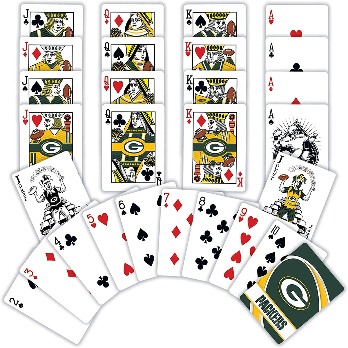 MasterPieces - Bay Packers NFL Playing Cards - Green