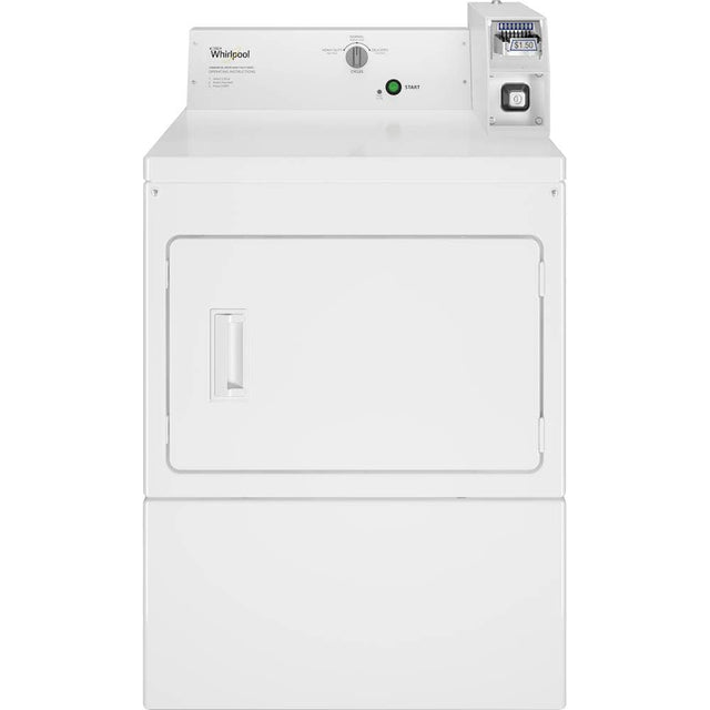 Front. Whirlpool - 7.4 Cu. Ft. Gas Dryer with High-Velocity Airflow System - White.
