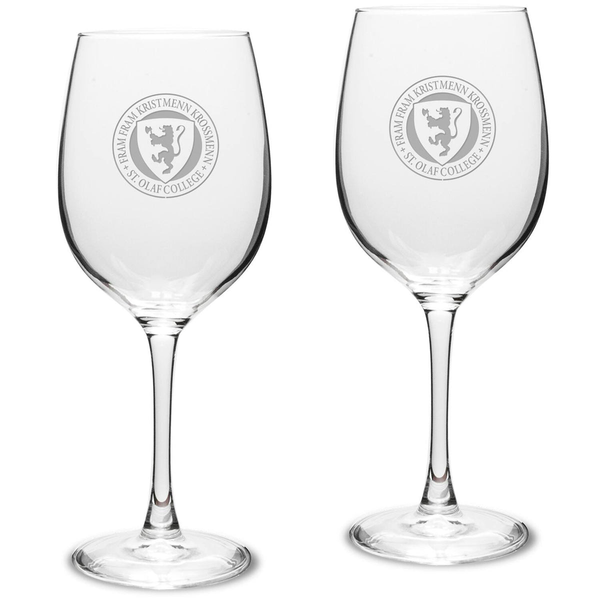 Jardine - St. Olaf Oles 16oz. 2-Piece Traditional White Wine Glass Set - Multicolor