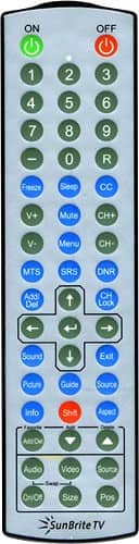 SunBriteTV - Remote - Black/Silver