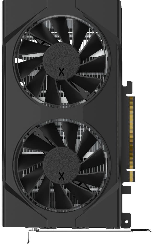 Front. XFX - Swift AMD Radeon RX 9060 Gaming Edition 8GB GDDR6 PCI Express 5.0 Gaming Graphics Card - Black.