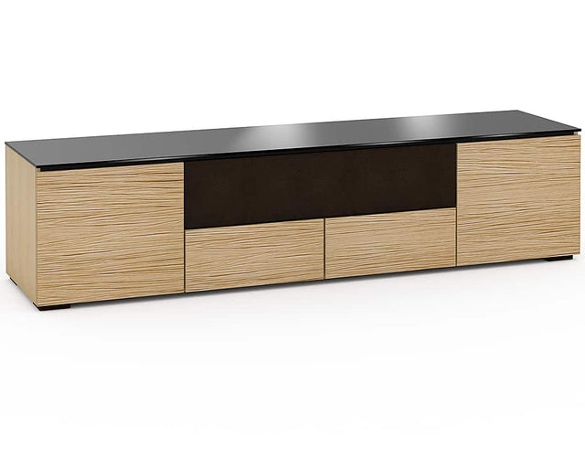 Angle. Salamander Designs - Denver AV Cabinet for Most TVs up to 85" - Natural Oak.