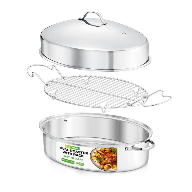 Oval Nutrichef with Roaster Easy Rack to Clean