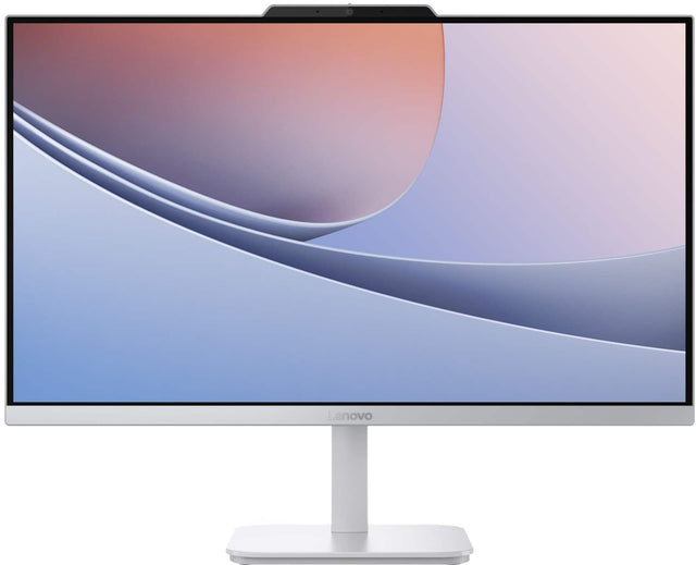 Front. Lenovo - A100 23.8" Full HD All-In-One - Intel Processor N100 - 8GB Memory - 256GB SSD - Cloud Grey.