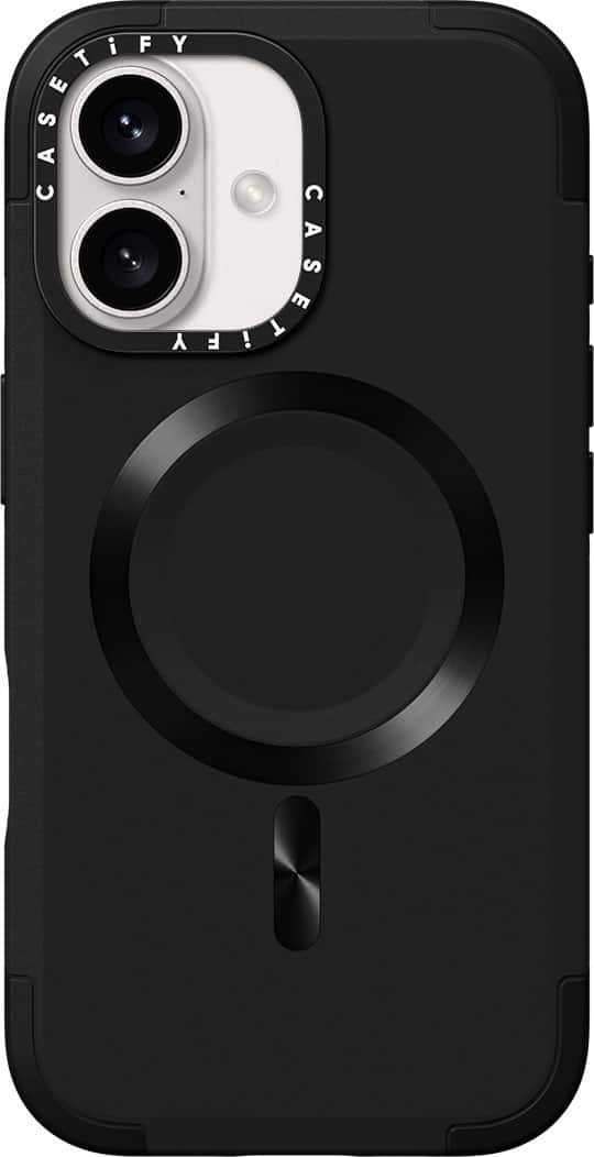 CASETiFY - Force Case with MagSafe for Apple iPhone 16 - Black