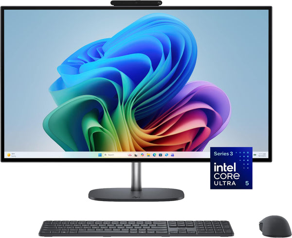 HP - OmniStudio X 27" QHD All-in-One w/ Adjustable Height - Intel Core Ultra 5 325 - 16GB Memory - 512GB SSD - Copilot+ PC - Eclipse Gray