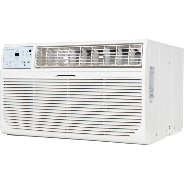 Keystone - 450 Sq. Ft. 10,000 BTU 230V Through-the-Wall Air Conditioner with 10,600 BTU Supplemental Heat Function - White