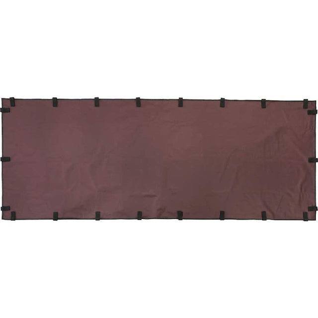 Front. TRIXIE - Dog Kennel Sunshade, All Weather Side Panel, Fits Kennel, Burgundy - Burgundy.