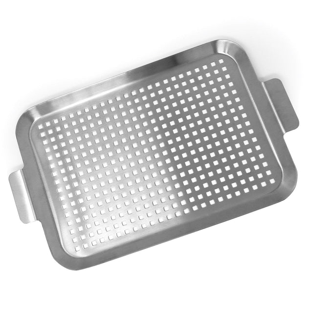 Front. Norpro - Stainless Steel Grid Grill - Silver.