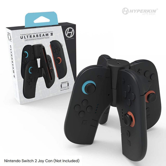 HYPERKIN LETS GAME da 1 W Hardes f Ninterdo Projecting Charging I ULTRABEAM U - - -  Rograte -  H LTS DARD 2 SWITCH IA W PA Nintendo Switch 2 Joy Con (Not Included)