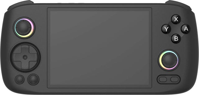 Front. Anbernic - Anbernic RG406H – 4″ IPS Touchscreen Retro Gaming Handheld (Android 13, Unisoc T820, 8 GB RAM, 128 GB SSD) - Black.