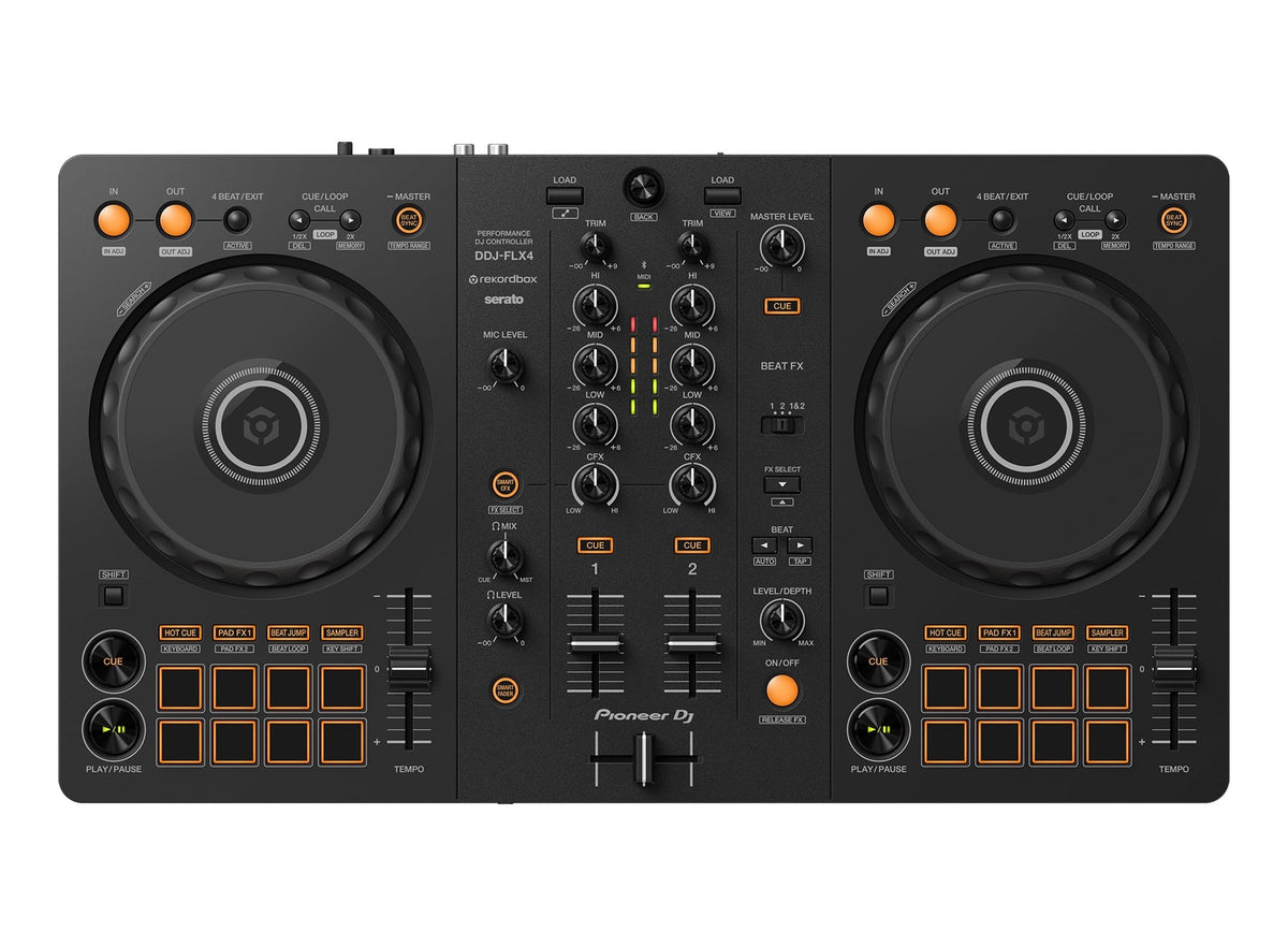 Pioneer DJ - DDJ-FLX4: 2-Channel DJ Mixer - Black