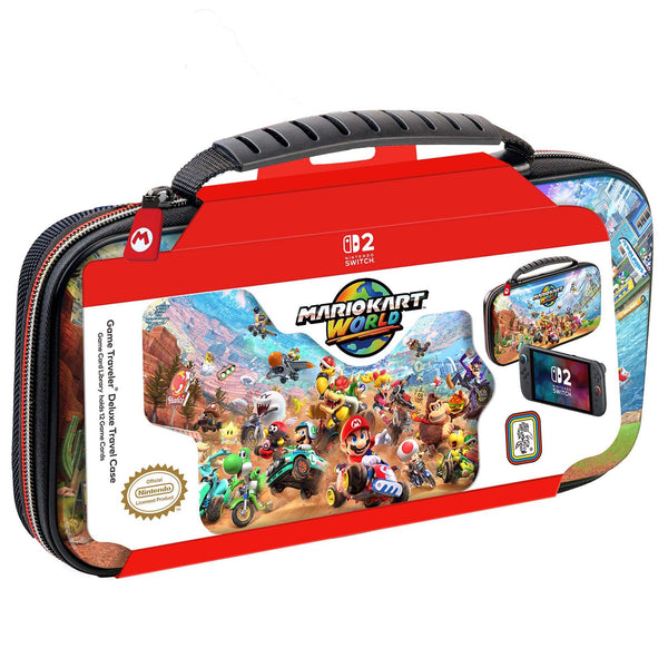 RDS Industries - Nintendo Licensed Game Traveler Deluxe Mario Kart World Case - Black