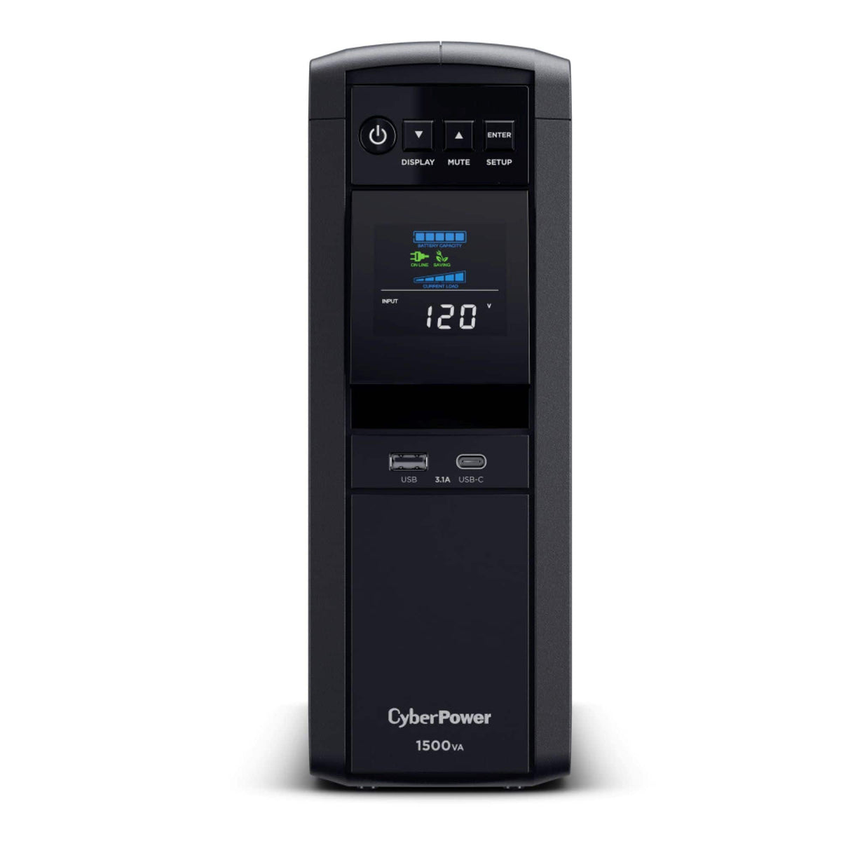 CyberPower - PFC Sinewave Series 1500VA Battery Back-Up System - Black