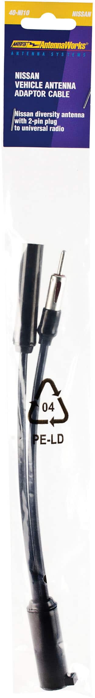 Front. Metra - Antenna Adapter for Select 1987-2006 Infiniti/Nissan - Black.