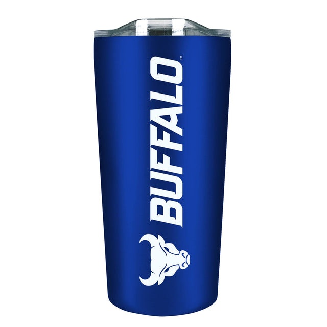 Front. The Fanatic Group - Buffalo Bulls 18oz. Stainless Steel Soft Touch Tumbler - Multicolor.