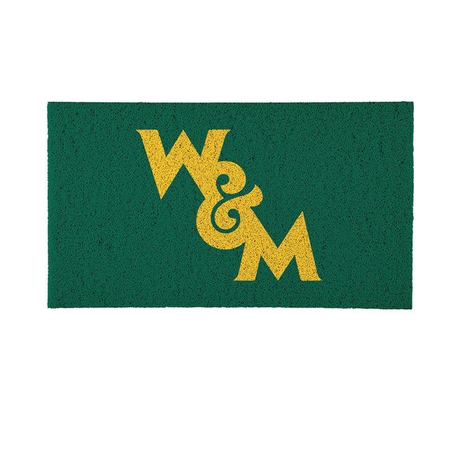Front. Evergreen Enterprises - William & Mary Tribe 16" x 28" Full Color Indoor/Outdoor Logo Turf Mat - Multicolor.