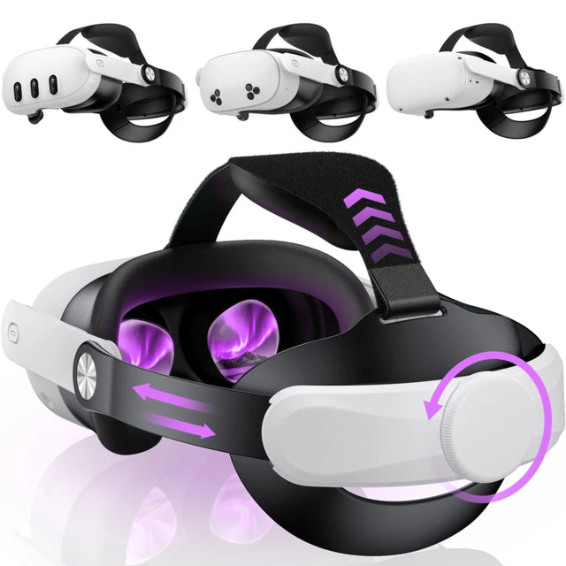 Front. Kitcheniva - Head Strap For Meta Quest 3/3s/2 VR No Battery - Assorted.