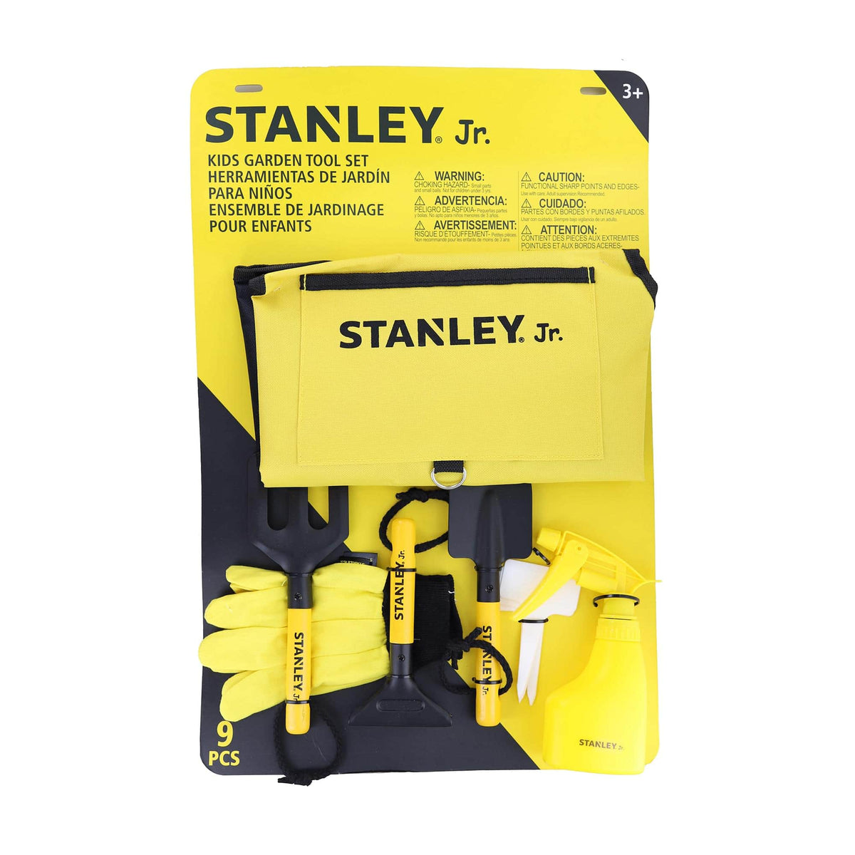 Red Tool Box - Stanley Jr. 9 Piece Garden Tool Set - Yellow