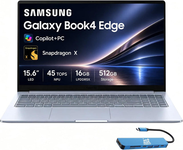 SAMSUNG Galaxy Book4 Edge  
Copilot+PC  
Snapdragon X  
15.6" LED  
45 TOPS NPU  
16GB LPDDR5X  
512GB Storage  
SAMSUNG  

ist computers