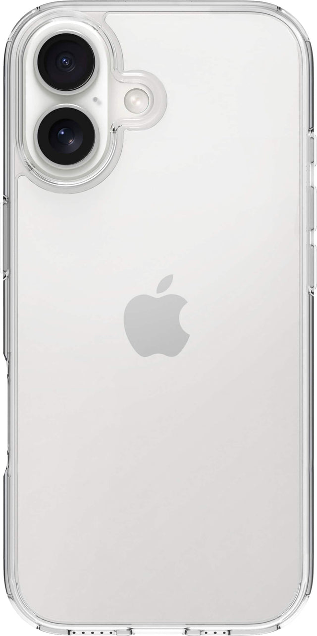 Front. Insignia™ - Hard-Shell Case for Apple iPhone 17 - Clear.