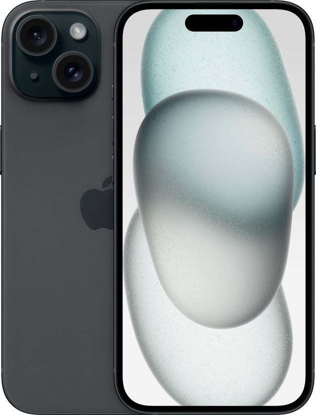 Front. Apple - iPhone 15 256GB - Black.