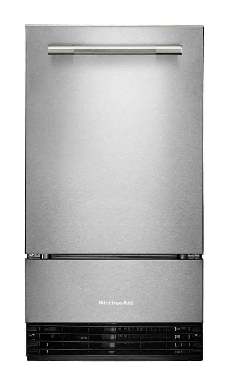 KitchenAid - 18 inch 35-Lb. Ice Maker - PrintShield Stainless Finish