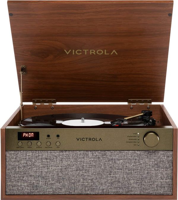 Victrola - Century Essential 5-in-1 Music Center - Walnut