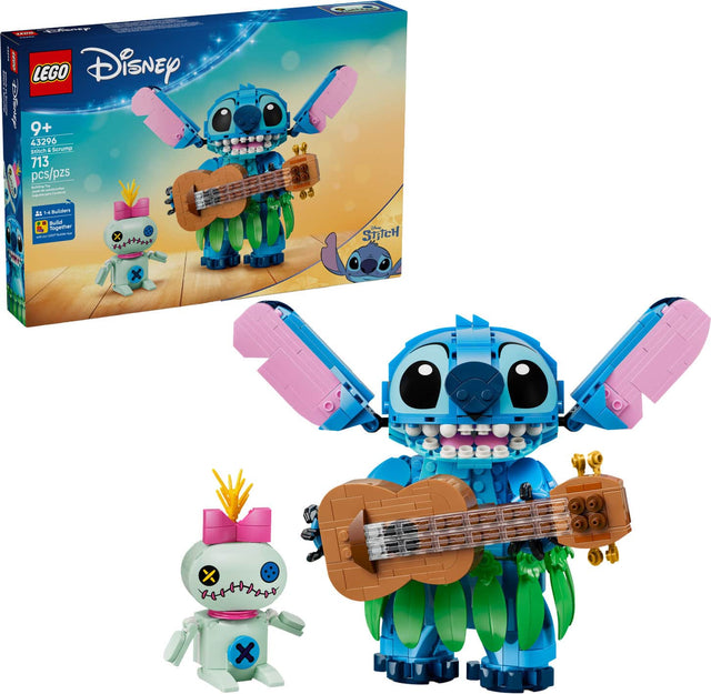 LEGO Disney 9+ 43296 Stitch & Squeeze 713 pcs/pzs - 1.4 Builders Build Together