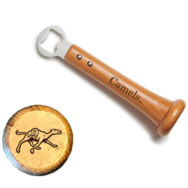 Front. Baseball BBQ - Campbell Fighting Camels Pickoff Bottle Opener - Multicolor.