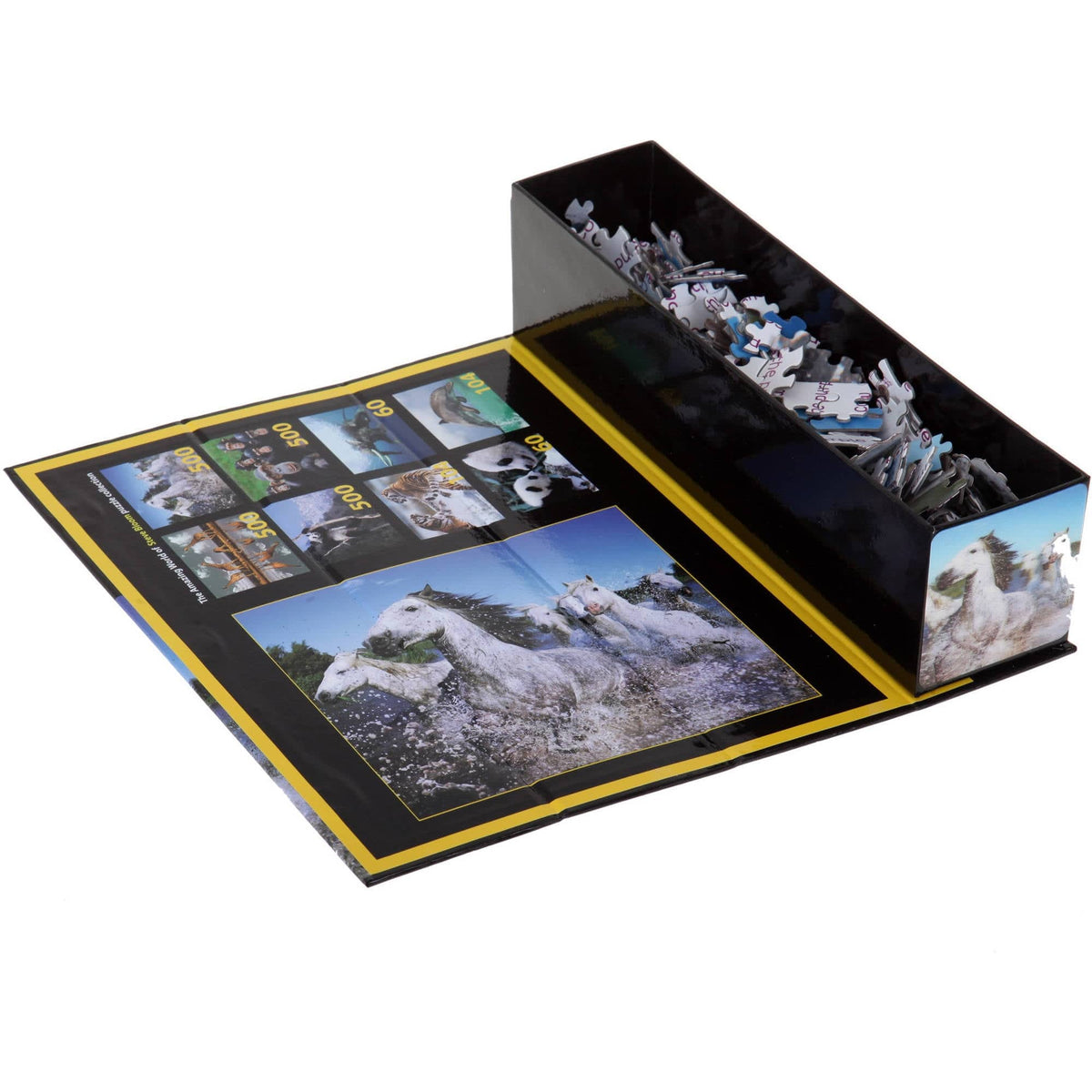 Talicor - Purple Cow White Horses 3D Lenticular Jigsaw Puzzle (Steve Bloom)