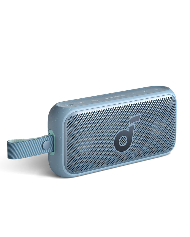 Front. Soundcore - by Anker Motion 300 Hi-Res IPX7 Waterproof BassUp 30W Stereo Sound 13H Playtime Portable Bluetooth Speaker - Blue.