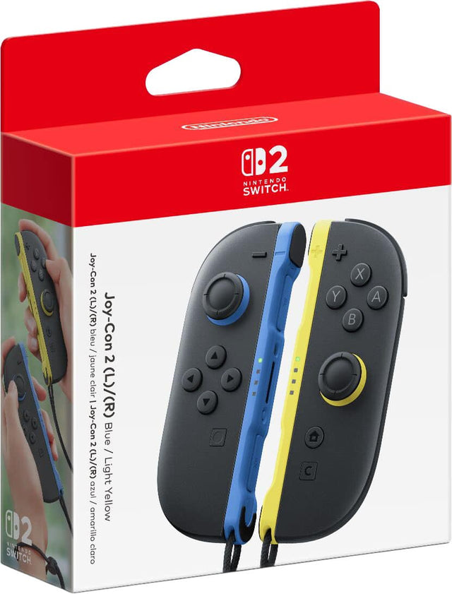 02 NINTENDO SWITCH.  
02 NINTENDO SWITCH Joy-Con 2 (L)/(R) Joy-Con bleu / 2 jaune clair  
6 - Joy-Con Blue 2 / (L)/(R) Light azul / Yellow amarillo claro