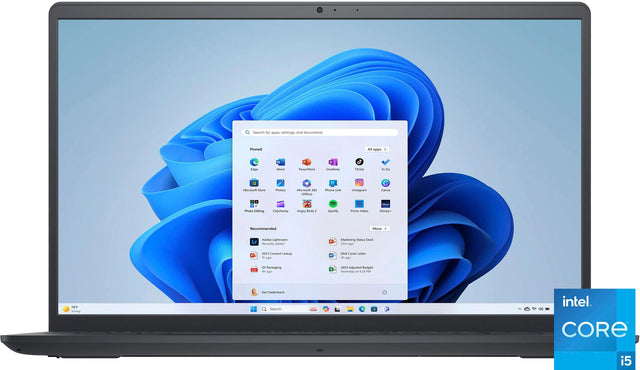 Front. Dell - Inspiron 15 3520 Touch Laptop - Intel Core i5 - 8GB Memory - 256GB SSD - Carbon Black.