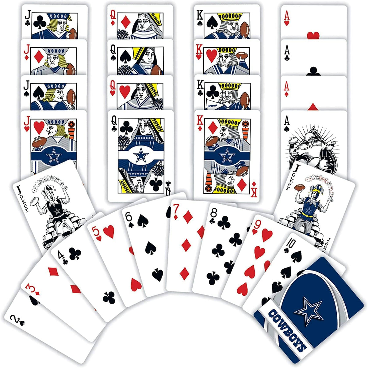 MasterPieces - Dallas Cowboys NFL Playing Cards - Blue