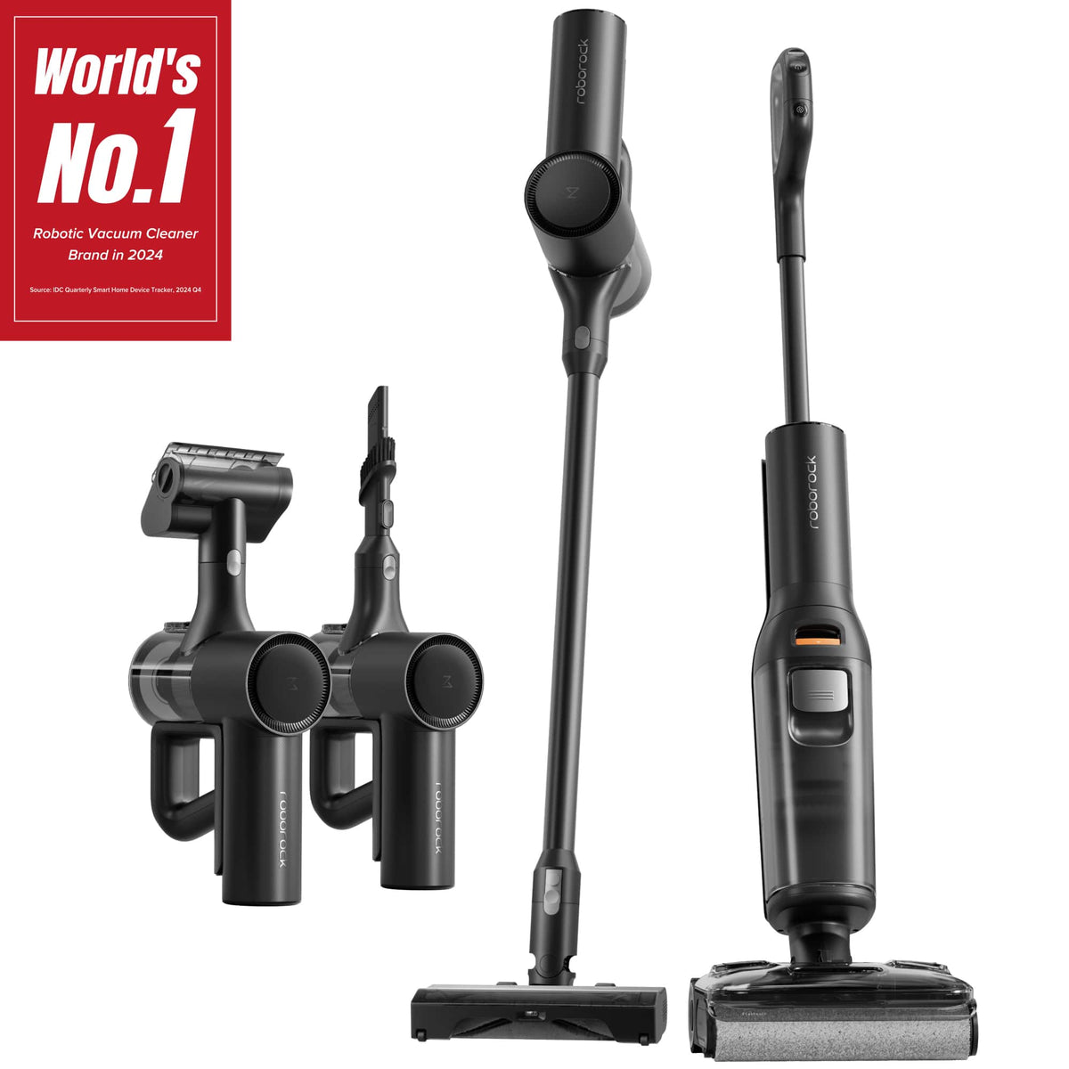 Roborock - F25 ACE Combo Wet Dry Vacuum Cleaner, 5-in-1 Cordless Stick Vacuum Mop, Hard Floor Washer with 180° Lie-Flat