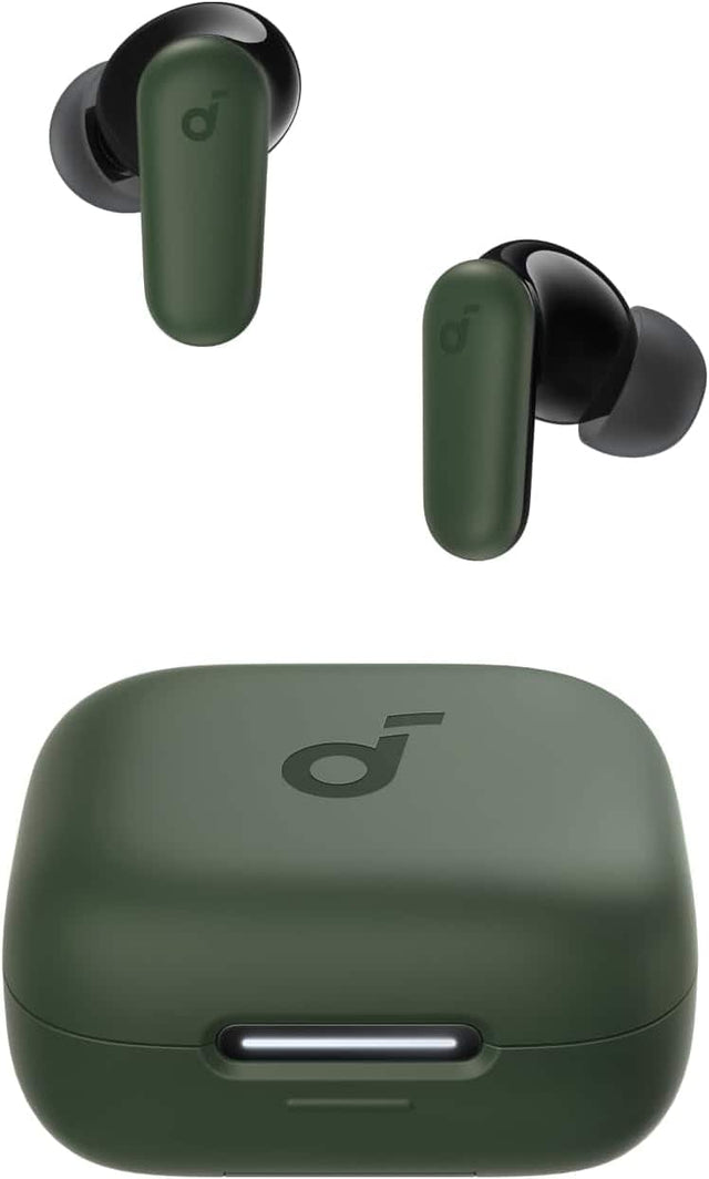 Front. Soundcore - P30i by Anker Noise Cancelling Earbuds, Hands-Free Viewing, Smart Noise Cancelling, Powerful Bass, 45H Playtime - Green.