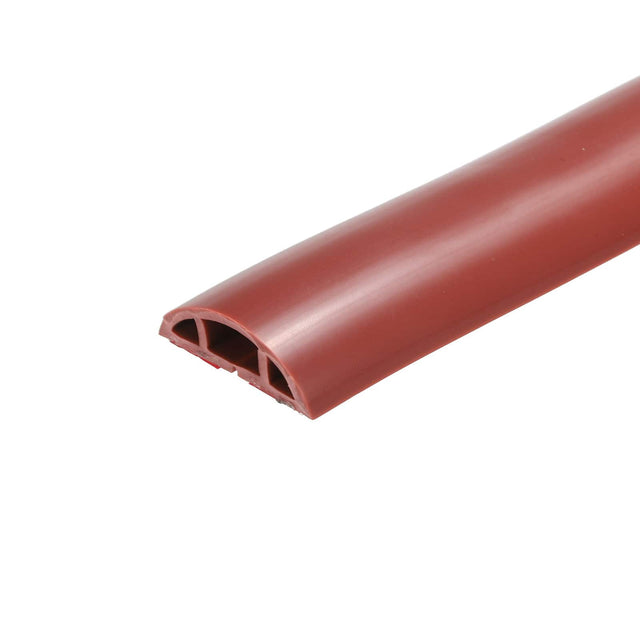 Front. Unique Bargains - Floor Cord Cover Cable Protector 10ft Self Adhesive Extension Cable Management for Home Office 0.4" W x 0.28" H - Red.