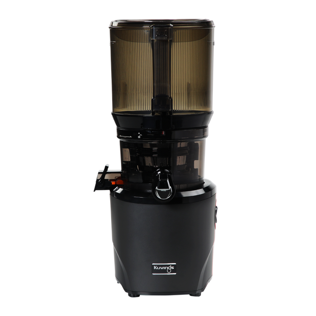 Front. Kuvings - Hands-Free Slow Juicer AUTO10, Black - Matte Black.