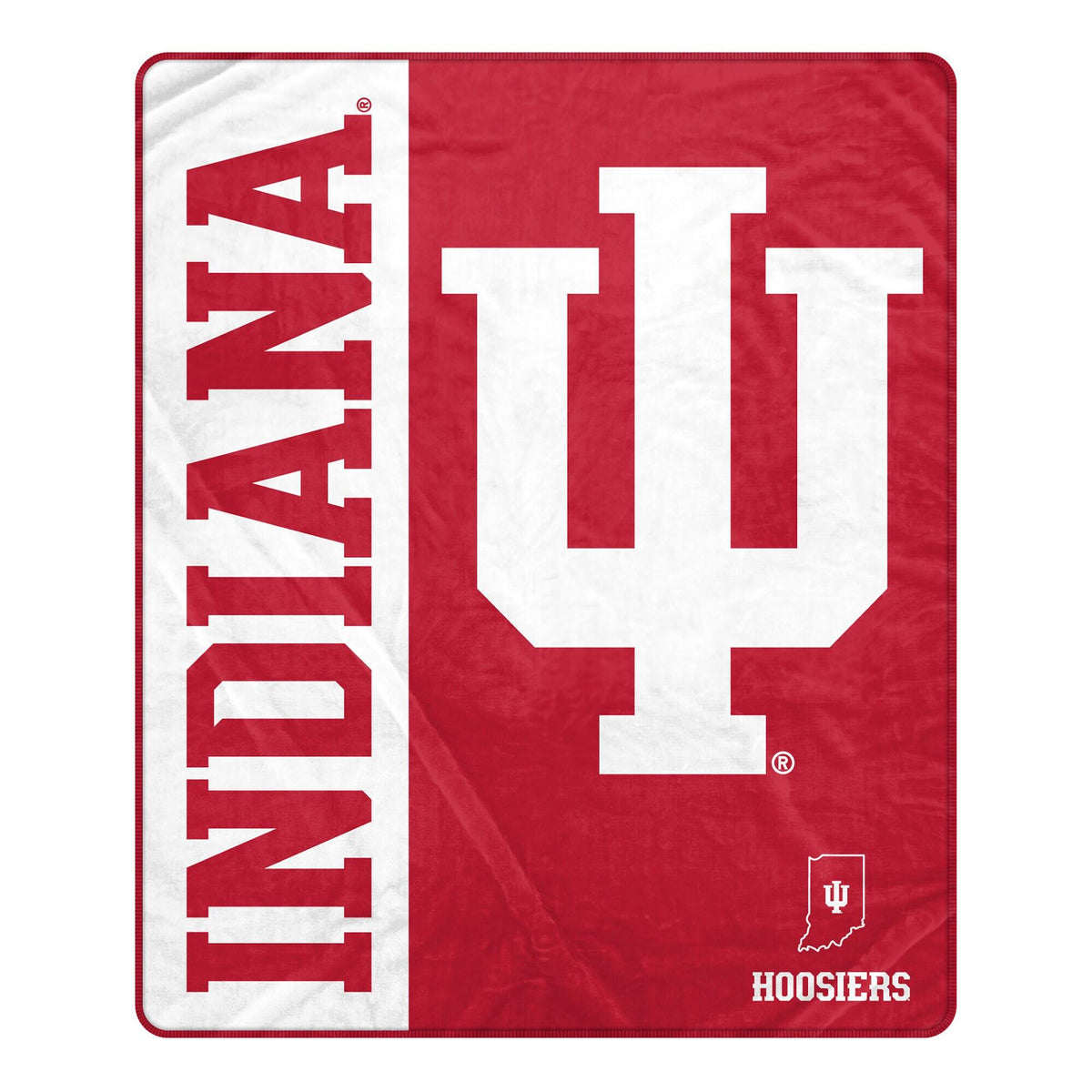 Pegasus - Indiana Hoosiers 50" x 60" Endzone Ultra Soft Throw Blanket - Multicolor