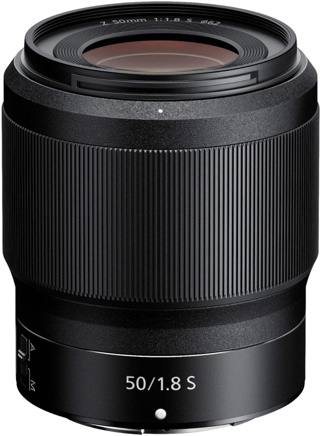 Front. Nikon - NIKKOR Z 50mm f/1.8 S Standard Prime Lens for Nikon Z Cameras - Black.