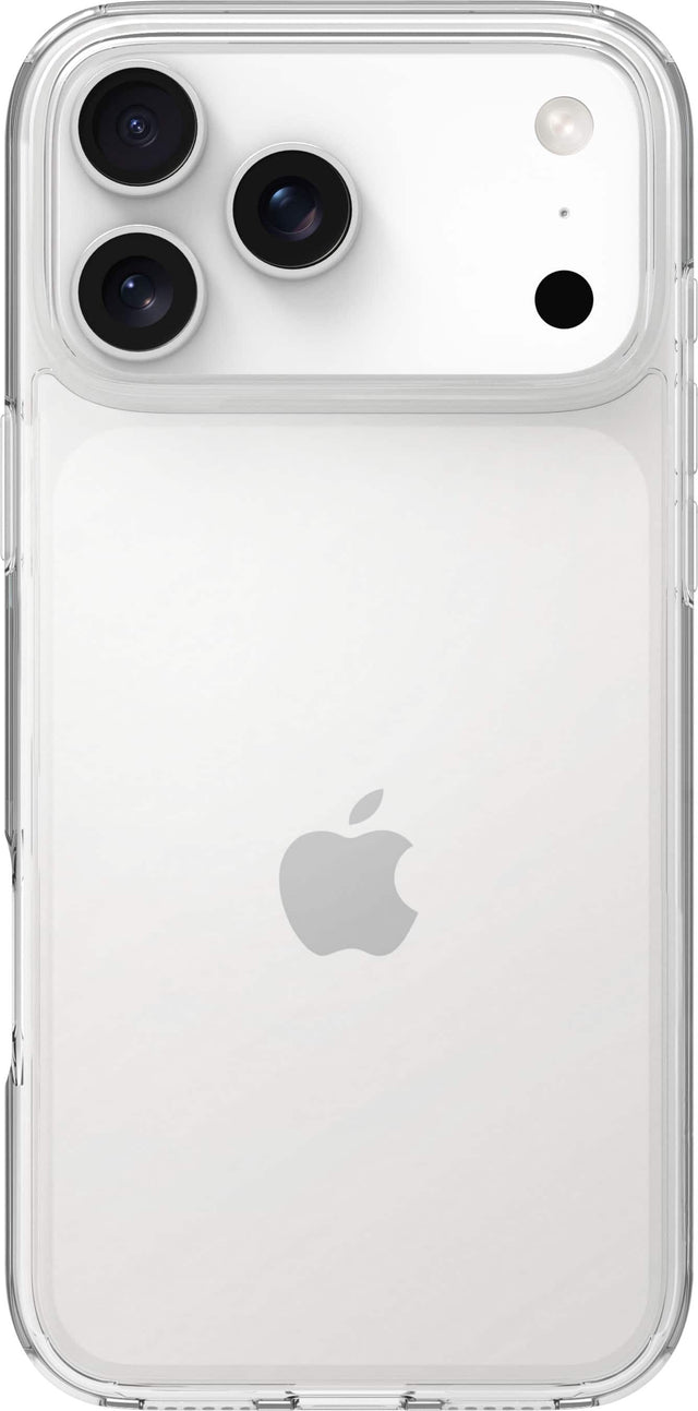 Front. Insignia™ - Hard-Shell Case for Apple iPhone 17 Pro Max - Clear.