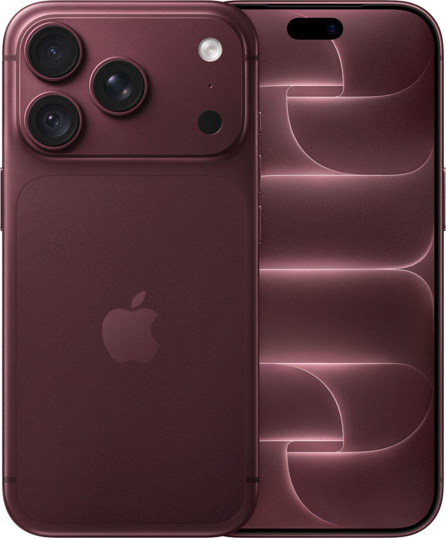 Front. Apple - iPhone 18 Pro 2TB - Burgundy.